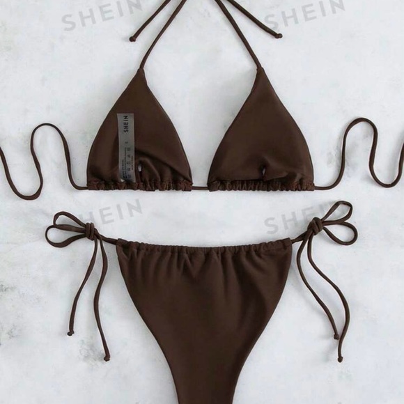 brown string bikini - Picture 3 of 6